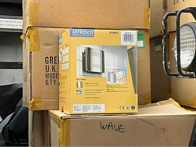 44x zehnder affresco d100tc – badkamerventilator “wave” – in verpakking - afbeelding 6 van  7