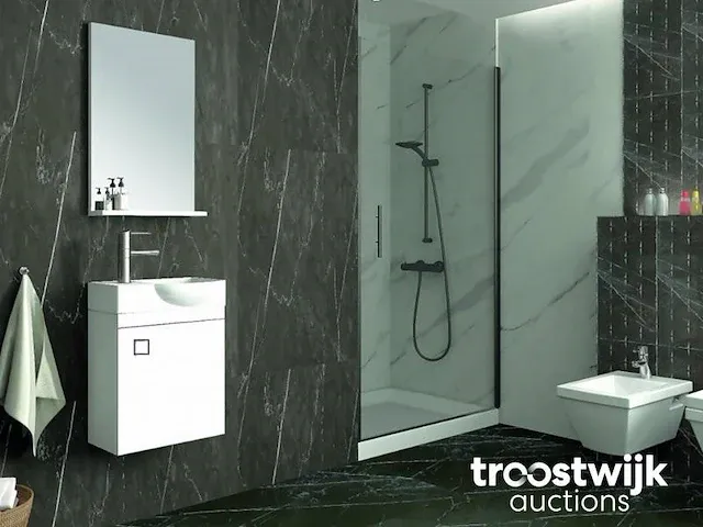 45cm toiletmeubel wit - mini - afbeelding 1 van  1
