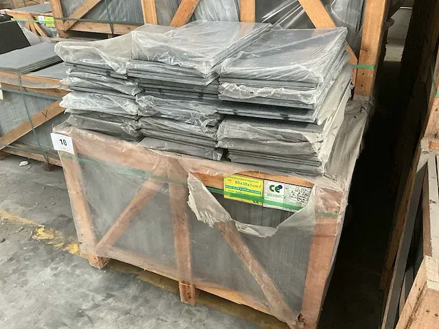 45m2 black slate mustang polished 60x30x1 - afbeelding 5 van  5