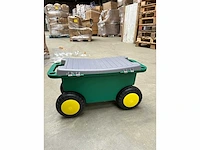 45x outsunny - tuinkruk & gereedschapskist - 2-in-1 - tool trolleys - afbeelding 1 van  7