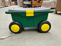 45x outsunny - tuinkruk & gereedschapskist - 2-in-1 - tool trolleys - afbeelding 2 van  7