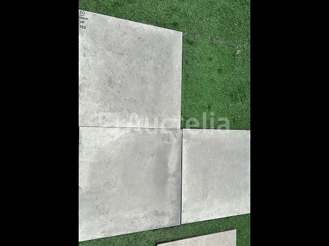 46m² buitentegels, ruw betoneffect 60x60 x20mm - afbeelding 1 van  1