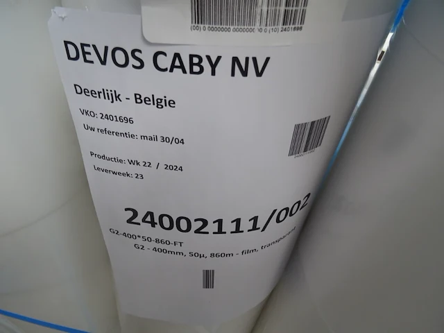 46x rol transparante folie - afbeelding 4 van  4