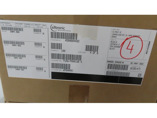 475x wafer - 150 mm 111 thick low resistivity boron doped polished silicon wafers - afbeelding 2 van  4