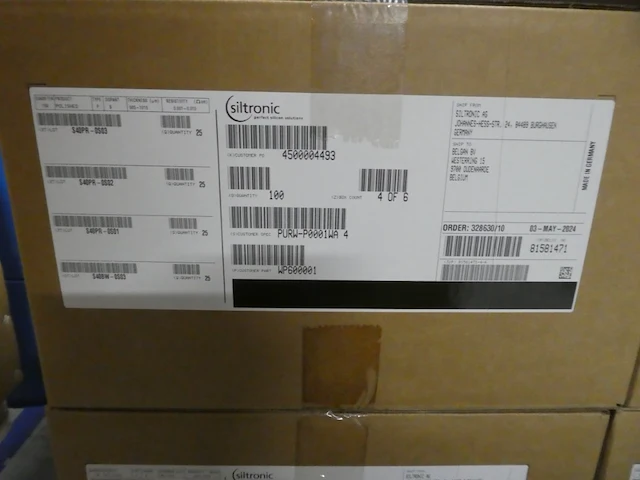 475x wafer - 150 mm 111 thick low resistivity boron doped polished silicon wafers - afbeelding 3 van  4