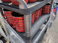 48 complete mosselpotten plus 8 losse deksels, zonder serveerwagen - afbeelding 4 van  4