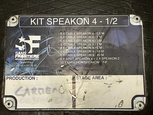 48 diverse speakon-4 kabels voorzien van neutrik fiches - afbeelding 4 van  5