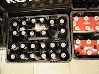 48 fl. tafelstout 25cl, 6 fl. piedboeuf blond 33cl, 18 fl. brand pils 30cl, 27 fl. kompel alcoholvrij 33cl, 20 fl. oude geuze boon 25cl, 28 fl. belle-vue gueuze 25cl, 2 fl.mort-subite geuze 25cl, 36 fl. rodenbach - afbeelding 11 van  11