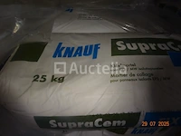 48 x 25 kg zakken lijmmortel voor eps/mw knauf supra cem fix isolatieplaat - afbeelding 1 van  2