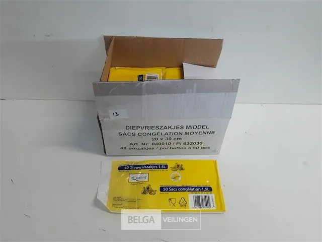 48 x diepvrieszakjes 20x30 cm 1,5 l 50 stuks - afbeelding 2 van  3