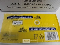 48 x diepvrieszakjes 20x30 cm 1,5 l 50 stuks - afbeelding 3 van  3