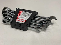 48 x ratel-ring-steeksleutel set; 5 delig - afbeelding 3 van  4