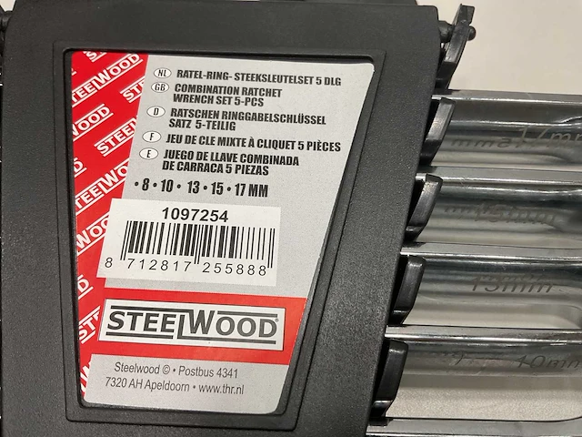 48 x ratel-ring-steeksleutel set; 5 delig - afbeelding 4 van  4