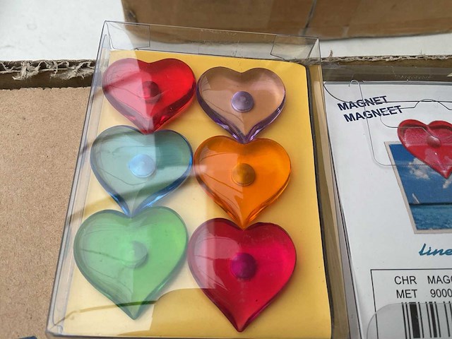 48 x set magneet; hart motief - afbeelding 2 van  4
