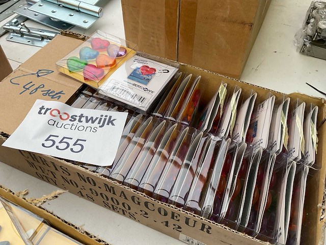 48 x set magneet; hart motief - afbeelding 4 van  4