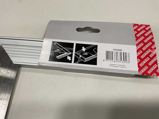 48 x winkelhaak; 250mm; aluminium - afbeelding 4 van  5