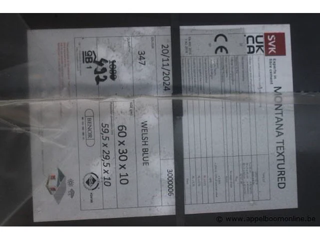 492 leien montana textured 60x30x10 fum347 (1080 st/pal) - afbeelding 2 van  4