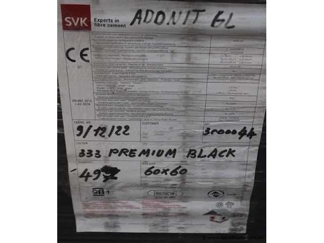 497 leien ardonit gl 60x60 premium black 333 (544 st/pal) - afbeelding 2 van  4