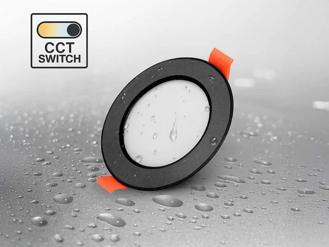 4.9w cct 3 kleur inbouwspot waterdicht (50x) - afbeelding 2 van  5