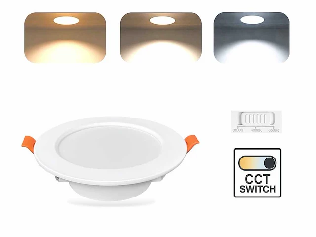 4.9w cct 3 kleur inbouwspot watredicht (100x) - afbeelding 3 van  4