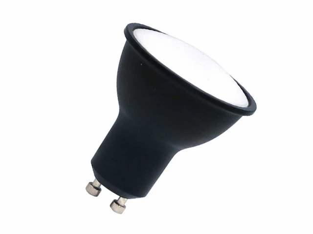 4.9w gu10 led spot 3000k zwart (200x) - afbeelding 1 van  2