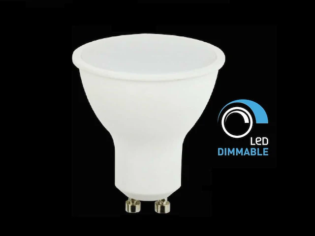 4.9w gu10 led spot dimbaar 3000k (100x) - afbeelding 1 van  2