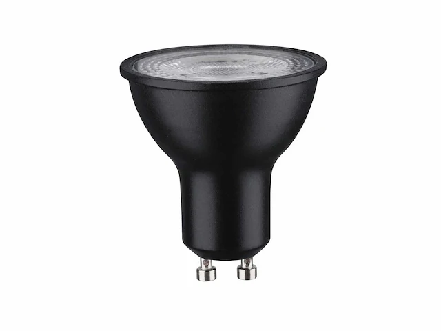 4.9w gu10 led spot dimbaar met lens 3000k zwart (100x) - afbeelding 2 van  4