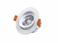 4.9w led inbouwspot 3000k met lens (100x) - afbeelding 1 van  4
