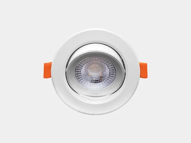 4.9w smd led inbouwspot 3000k mat wit met lens (100x) - afbeelding 2 van  5