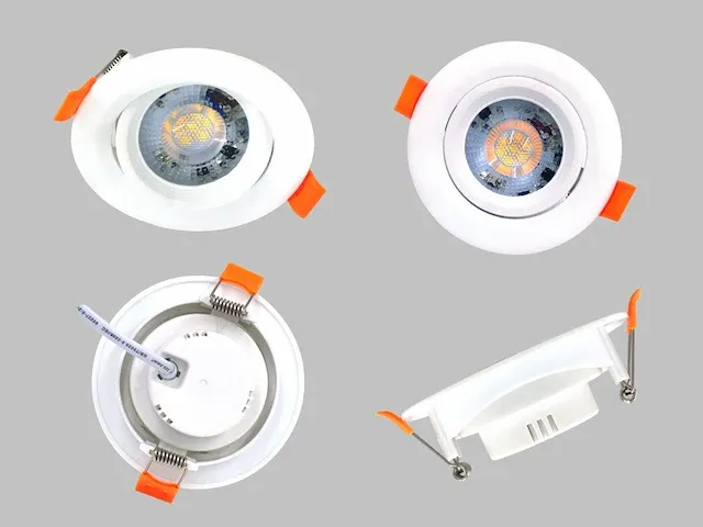 4.9w smd led inbouwspot 3000k mat wit met lens (100x) - afbeelding 3 van  5