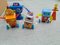 4m - bouw & constructie maak je eigen opwindfiguurtje robot - afbeelding 3 van  4