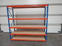 4m new longspan shelving h2000 x l(2 x 2000) x d800mm 5 levels - afbeelding 1 van  1