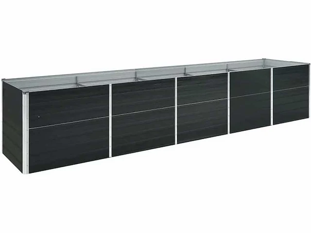 4m plantenbak - gegalvaniseerd staal antraciet - afbeelding 3 van  7