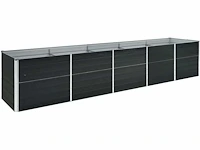 4m plantenbak - gegalvaniseerd staal antraciet - afbeelding 3 van  7