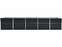4m plantenbak - gegalvaniseerd staal antraciet - afbeelding 4 van  7