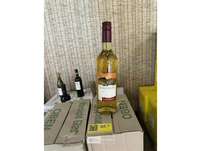 4x 1 doos schmitt sohne pinot grigio 2009 - afbeelding 1 van  4