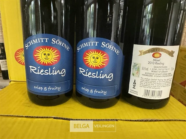 4x 1 doos schmitt sohne riesling 2010 - afbeelding 4 van  4