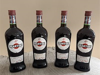 4x 1 fles martini rosso - afbeelding 1 van  1