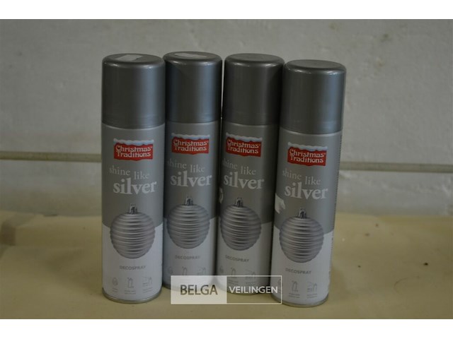 4x 150ml shine like silver spray - afbeelding 1 van  3