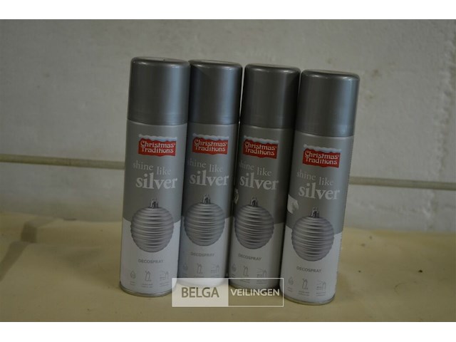 4x 150ml shine like silver spray - afbeelding 1 van  3
