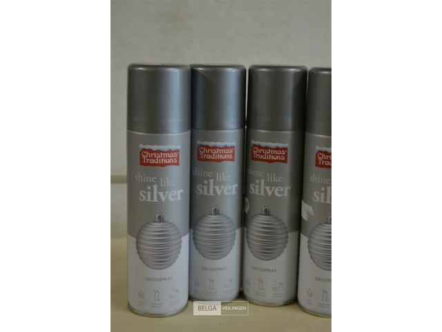 4x 150ml shine like silver spray - afbeelding 2 van  3