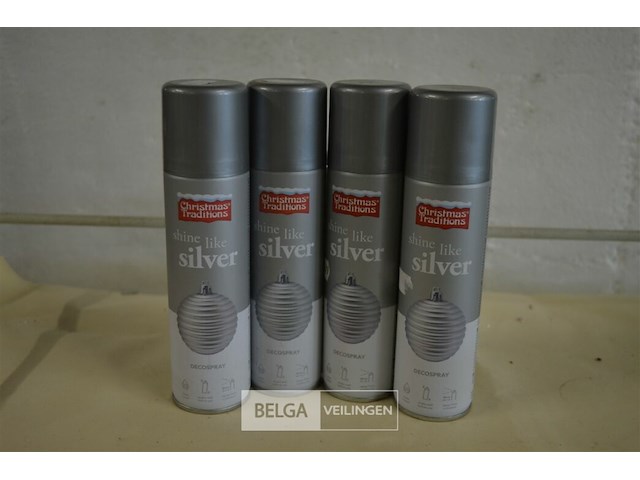 4x 150ml shine like silver spray - afbeelding 1 van  3