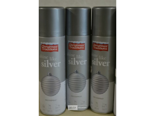 4x 150ml shine like silver spray - afbeelding 2 van  3
