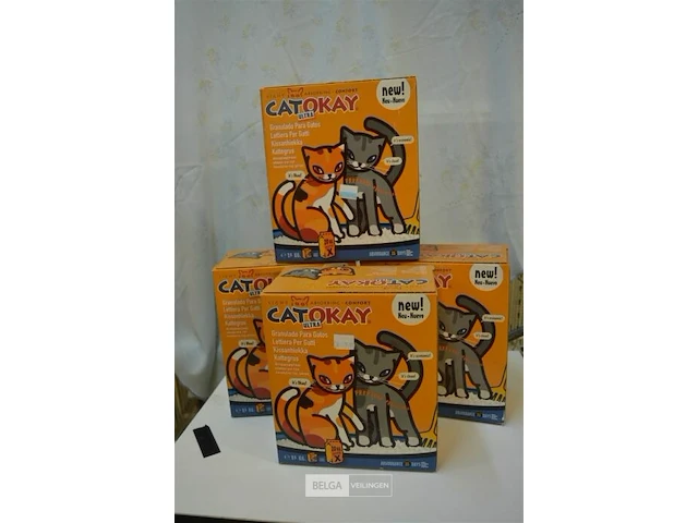 4x 1,5kg cat okay kattenzand - afbeelding 1 van  2
