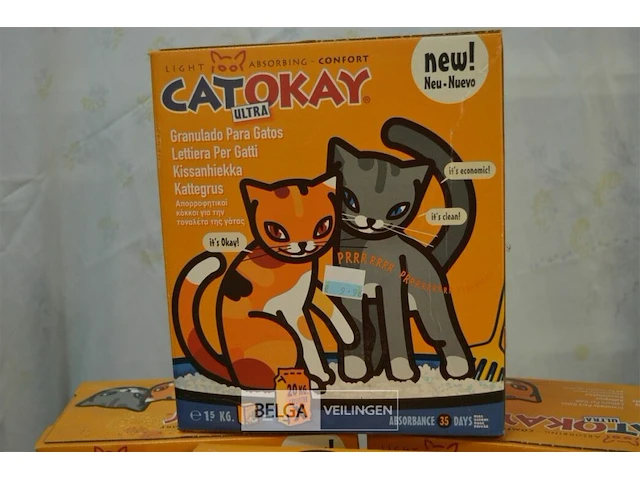 4x 1,5kg cat okay kattenzand - afbeelding 2 van  2