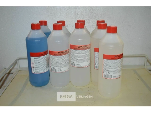 4x 1l methanol,3x1l accton,2x1l ethanol - afbeelding 1 van  4