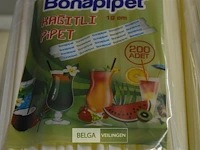 4x 200 bonapipet rietjes afzonderlijk verpakt - afbeelding 2 van  2