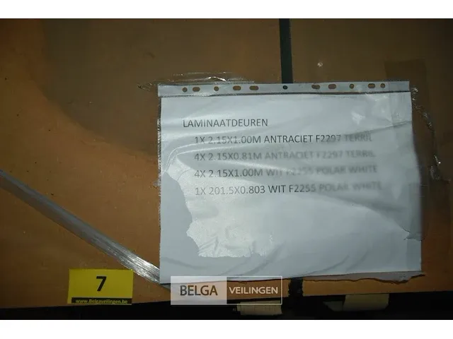 4x 215x81 laminaatdeur antraciet - afbeelding 4 van  4