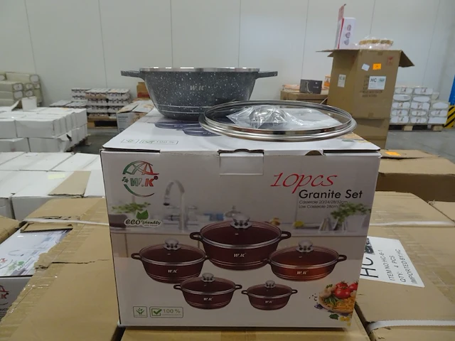 4x 5-delige kookpot set - afbeelding 1 van  3