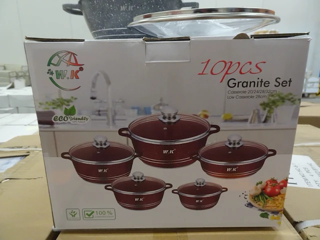 4x 5-delige kookpot set - afbeelding 2 van  3